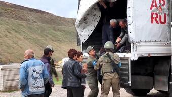 Rus barış güçlerinden Karabağ’daki sivillere 190 ton insani yardım