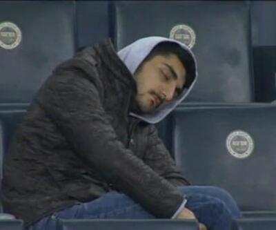Fenerbahçe-Sivasspor maçının yıldızı: Uyuyan adam