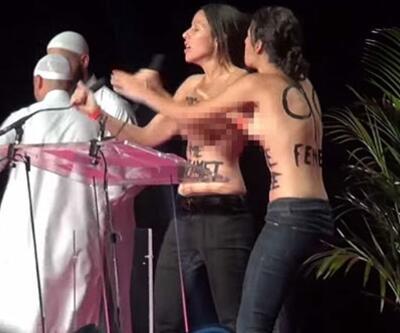 FEMENden konferans baskını