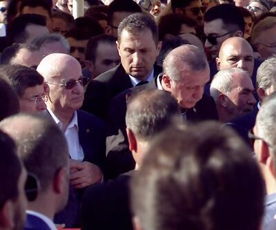 Erdoğan, Erol Olçakın cenaze töreninde gözyaşlarını tutamadı