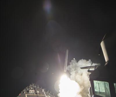ABD savaş gemileri Suriyeyi böyle vurdu