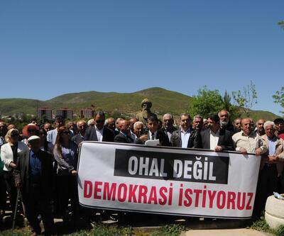 Tuncelide OHAL değil, demokrasi istiyoruz eylemi
