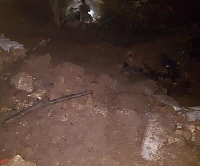 Mağarada PKKlı teröristin cesedi ve patlayıcı bulundu