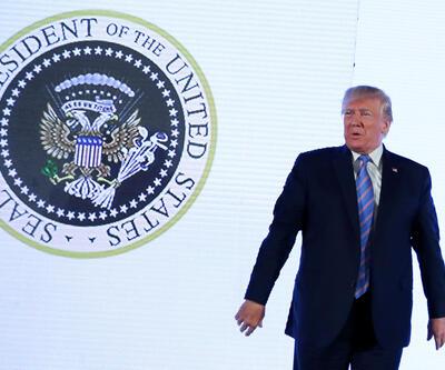 ABD Başkanı Trumpa şok Sahte fors önünde konuştu