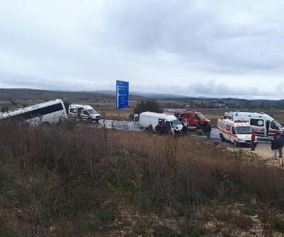 Kastamonuda yolcu otobüsü ve minibüs çarpıştı: 8 yaralı