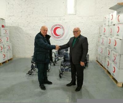 KİSEV’den, Azerbaycan Kızıl Aypara Cemiyeti’ne tekerlekli sandalye desteği