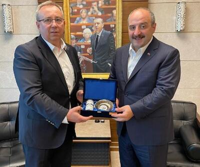 TÜ Rektörü Tabakoğlu, Sanayi ve Teknoloji Bakanı Mustafa Varank ile bir araya geldi