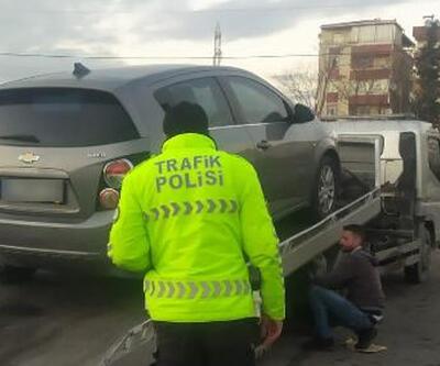 Küçükçekmecede drift yapan ehliyetsiz sürücüye 16 bin lira ceza kesildi