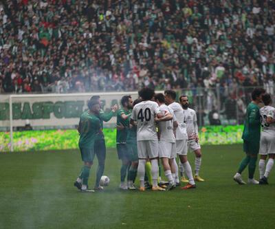 Olaylı maçta kazanan Bursaspor oldu