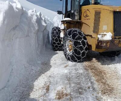 Rize’de kardan kapanan yayla yolları ulaşıma açılıyor