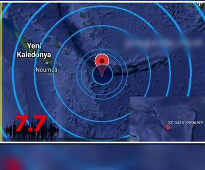 Pasifikte 7,7 büyüklüğünde deprem