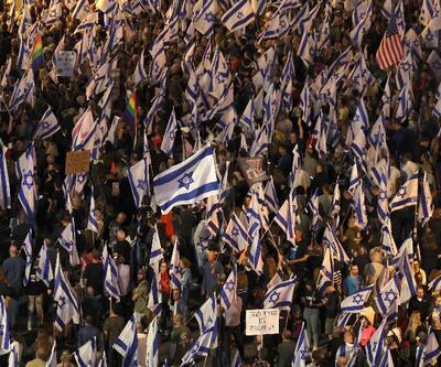 İsrailde protestoların 20. haftası