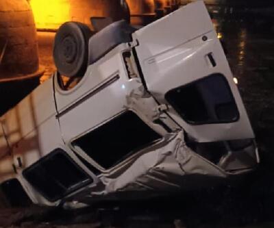 Nevşehirde hafif ticari araç Kızılırmak Nehrine düştü: 1 yaralı