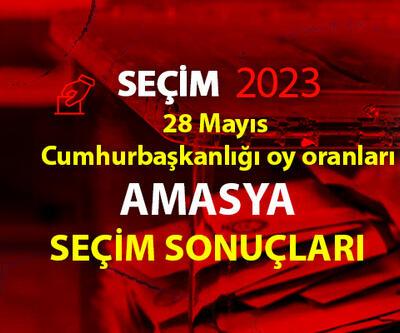 Amasya 2. tur seçim sonuçları 28 Mayıs 2023 Amasya Cumhurbaşkanlığı 2. tur oy oranları