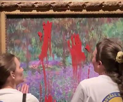 Çevre aktivistleri, Monet’in tablosunu hedef aldı