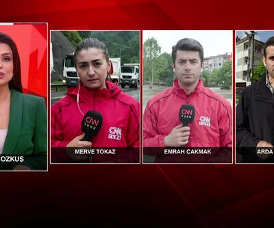 Karadeniz sele teslim CNN TÜRK ekipleri son durumu aktardı