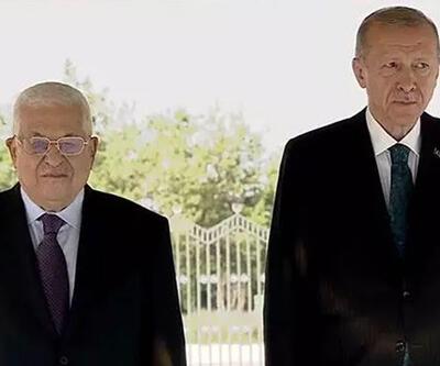 Cumhurbaşkanı Erdoğan, Filistin Devlet Başkanı Abbas ‘ı resmi törenle karşıladı
