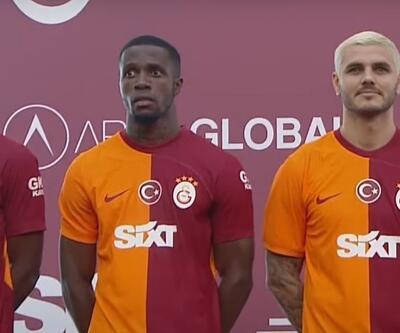 Galatasaray yeni transferlerine imza töreni düzenledi Icardi, Zaha, Bakambu taraftarı selamladı