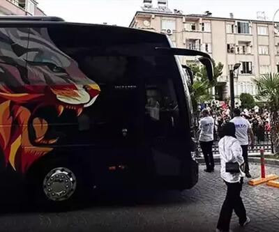 Galatasaray personel otobüsüne taşlı saldırı