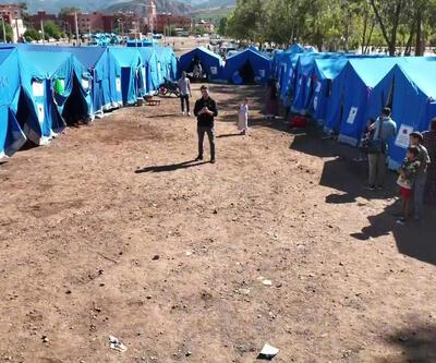 CNN TÜRK Fasta deprem bölgesinde Çadırkent kuruldu