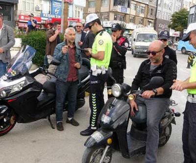 Keşan’da 38 motosiklet sürücüsüne 101 bin 579 lira ceza