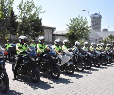 İzmirde motosikletli Şahin ve Yunus polislerinden denetim