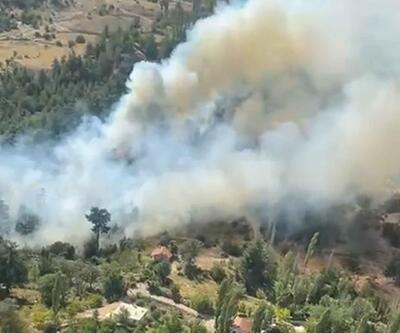 Antalyanın Kaş ilçesinde orman yangını