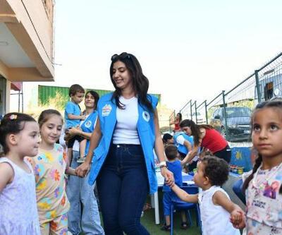 Yenişehir Belediyesi ekipleri Hatayda çocuklarla buluştu