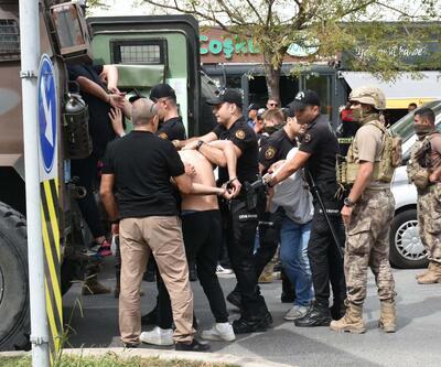 İzmirde adliye yakınındaki çatışmaya 21 gözaltı