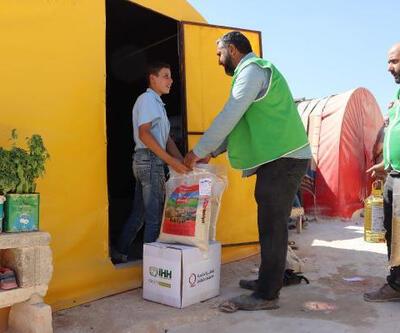 Suriye’deki depremzedelere gıda desteği