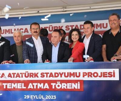 Kumluca Atatürk Stadyumunun temeli törenle atıldı