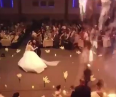 Musuldaki düğün salonu yangınına ilişkin yeni görüntüler paylaşıldı