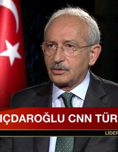 CHP Lideri Kemal Kılıçdaroğlu CNN TÜRK ve Kanal D ortak yayınında