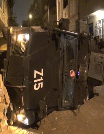 Esenyurtta zırhlı araç devrildi: 3 polis yaralı