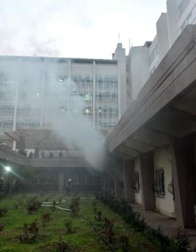 Adanada hastanede korkutan yangın
