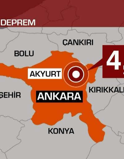 Son dakika... Ankarada 4,5 büyüklüğünde deprem