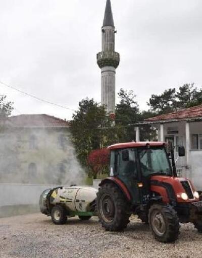 Çan Belediyesi ekipleri, köyleri dezenfekte ediyor