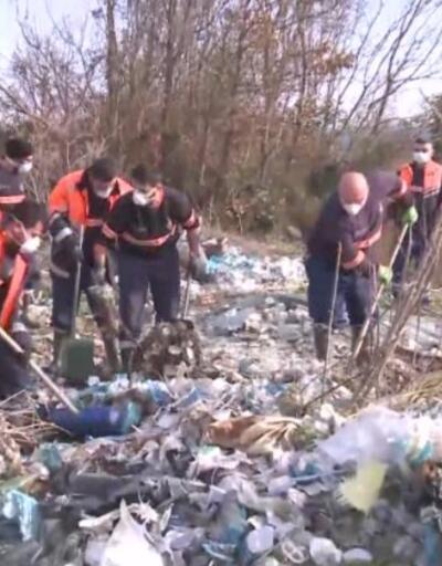Yeşilin ortasında çöp dağı oluştu | Video