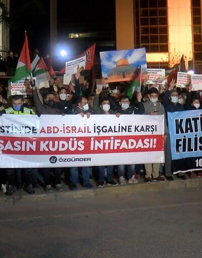 İstanbulda İsrail protestosu