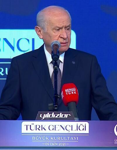 MHP Lideri Bahçeli Türk Gençliği Büyük Kurultayında konuştu