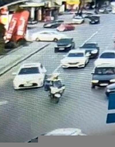 Rahatsızlanan kadın için motosikletli polis eskortluk yaptı