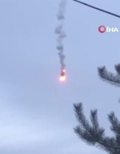 Harkovda Rus savaş uçağı düşürüldü