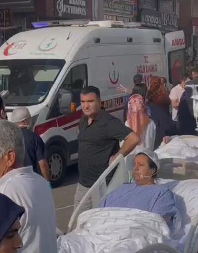 Mardin’de özel hastanede yangın 100den fazla hasta tahliye edildi