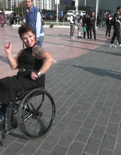 Engelli dans şampiyonu Taksimdeydi