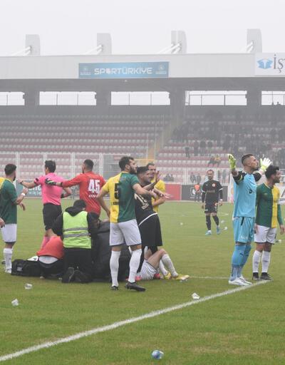 Batman Petrolspor-Şanlıurfaspor maçı olaylar nedeniyle tatil edildi