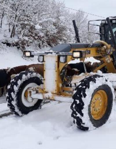 Amasya’da 75 köy yolu, kardan kapalı