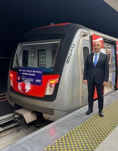 AKM-Gar-Kızılay metrosu bugün açılıyor