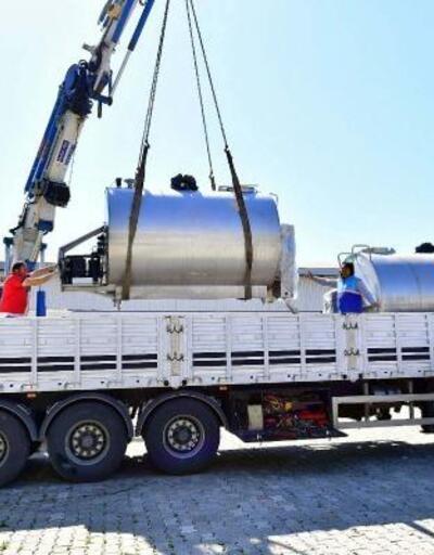 Hataylı üreticilere İzmirden süt tank desteği