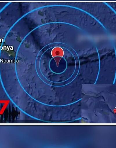 Pasifikte 7,7 büyüklüğünde deprem