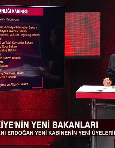 Türkiyenin yeni bakanları Gece Görüşünde değerlendirildi